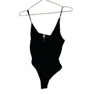 EUC Intimately Free People Black Lace Bodysuit Medium